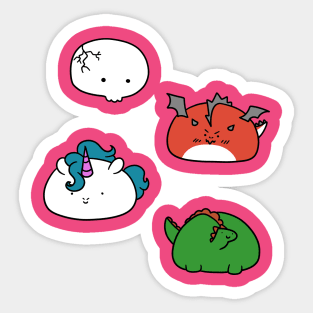 Cute Creature Blobs! Sticker